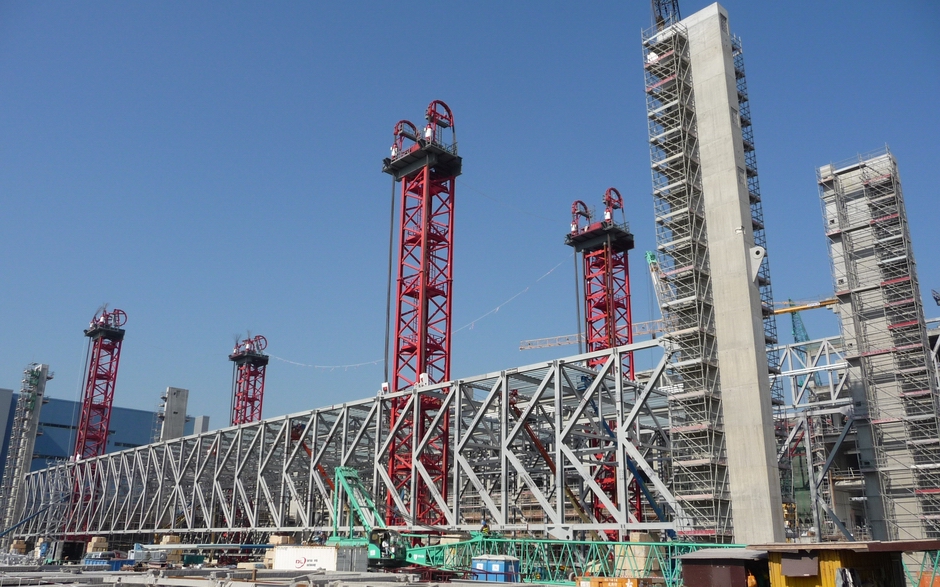 HAECO hanger roof lift, Hong Kong